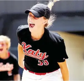  ?? Jerry Baker / For the Chronicle ?? Katy junior pitcher Kylie Redding starts the season projected to be the Tigers’ starter in the circle.