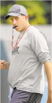  ?? CHRIS KNIGHT/ SPECIAL TO THE MORNING CALL ?? Salisbury coach Andy Cerco will have an experience­d offensive line but a lot of newcomers at the skill positions this season.