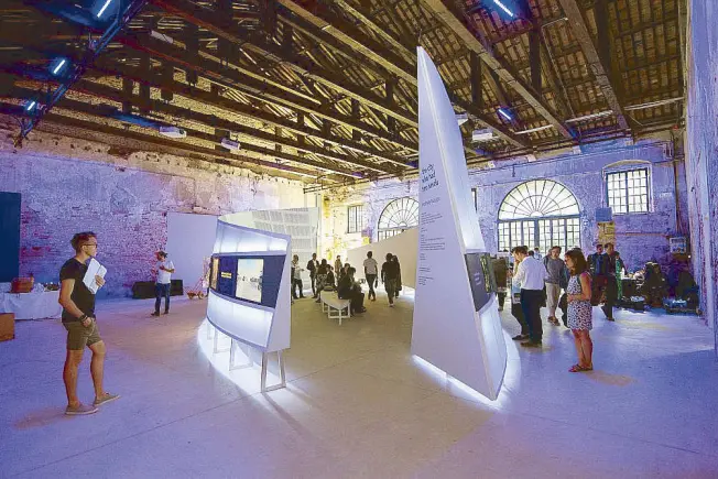  ??  ?? The Philippine Pavilion features “The City Who Had Two Navels” curated by Dr. Edson Cabalfin at the Artiglieri­e in Arsenale in Venice, Italy.