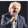  ?? FOTO: AP ?? Fünf-Sterne-Gründer Beppe Grillo 2016 in Rom.