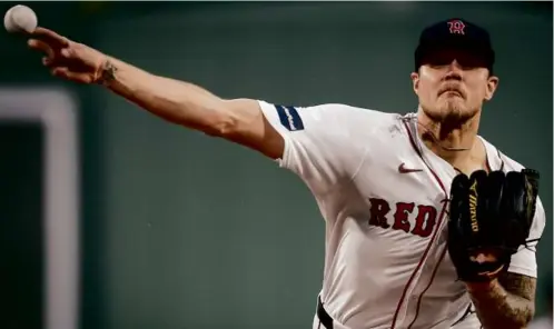  ?? JAIDEN TRIPI/GETTY IMAGES ?? Tanner Houck got a no-decision but struck out nine and allowed only one run on four hits in 6„ innings.