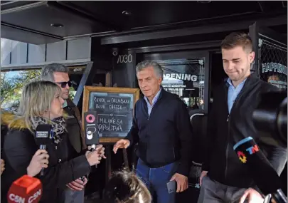  ?? CEDOC PERFIL ?? ENCUENTRO AMARILLO. Macri, Larreta, Bullrich y Ritondo, entre otros, se reunieron a almorzar.