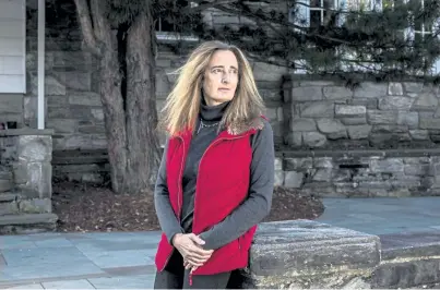  ?? Bryan Anselm, © The New York Times Co. ?? Dr. Marianne S. Goodman, a psychiatri­st at the Veterans Integrated Service Network in the Bronx, is pictured outside her home in Wyckoff, N.J., in November. “The fact is, we can’t rely on trained medical experts to identify people who are truly at high risk,” Goodman said, as the Department of Veterans Affairs has turned to machine-learning to help identify vets at risk of taking their own lives.