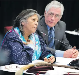  ?? VINCENZO D’ALTO ?? “People need to start speaking up for us. Our children are no different than your children,” Mohawk community member Sedalia Kawennotas told the Viens Commission in February. The commission is headed by retired Superior Court Justice Jacques Viens,...