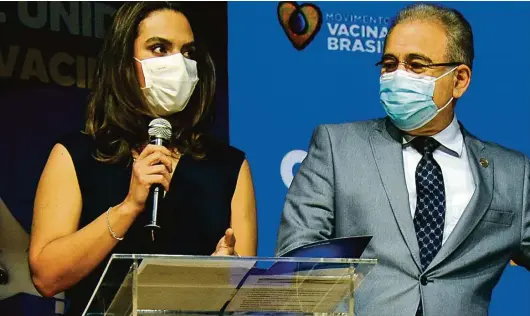  ?? Marcello Casal Jr./Agência Brasil ?? A infectolog­ista Luana Araújo foi escolhida para comandar a nova secretaria