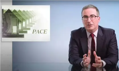  ?? Photograph: Youtube ?? John Oliver: Pace ‘is a cautionary tale about how good intentions when not paired with careful, smart design, can end in disaster’.