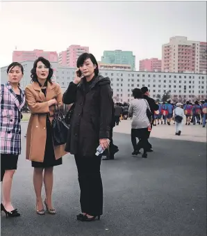  ?? [ AFP] ?? von Frauen in Nordkoreas Hauptstadt Pjöngjang. VON THOMAS VIEREGGE