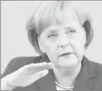  ??  ?? Angela Merkel