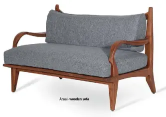  ?? ?? Araal- wooden sofa
