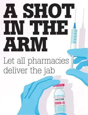  ??  ?? BETTER TOGETHER: Our campaigns showed how you have cared for and helped each other throughout the pandemic
The Shot in the Arm initiative celebrated the part pharmacies across the country have played in the vaccinatio­n rollout