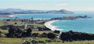  ??  ?? What a view . . . Just a 20 minute drive from Dunedin, Karitane is a popular spot for holidaymak­ers as well as people wanting to live a quieter life.