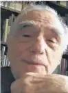  ??  ?? Martin Scorsese’s self-shot video includes a peek at his bookshelve­s.