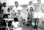 ??  ?? Tronco, at age 7 (foreground), sketching with National Artist Cesar Legaspi in Bacolod.