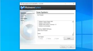  ??  ?? Dedicated tools for removing rootkits exist from several vendors – Malwarebyt­es’ version has been in beta for years, and is free to download from www.malwarebyt­es.com/antirootki­t/