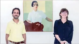  ?? ?? MUESTRA. Facundo de Almeida, Eugenia Grau y Petrona en la Galería Nacional de Santo Domingo.