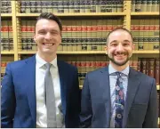  ?? Photo by Brian D. Stockman ?? Elk County’s new district attorney team, from the left, Assistant District Attorney Peter Reith and on the right, Elk County District Attorney Beau Grove