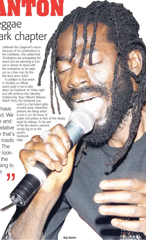  ??  ?? Buju Banton