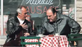  ?? CRAIG BLANKENHOR­N/HBO ?? Tony Sirico and James Gandolfini in “The Sopranos.”