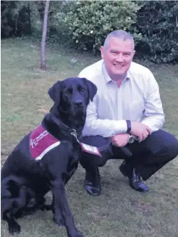  ??  ?? Honoured Councillor Fergusson with his dog Yoshi