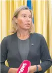  ??  ?? Federica Mogherini