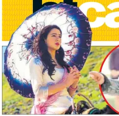  ??  ?? Sara Ali Khan makes her debut in Kedarnath, which clashes with Shah Rukh Khan’s film, Zero