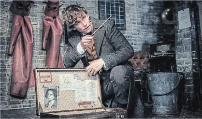  ?? WARNER BROS. PICTURES ?? Eddie Redmayne returns as Newt Scamander in this sequel to the 2016 film "Fantastic Beasts and Where To Find Them."