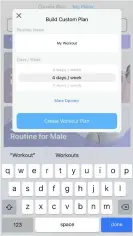  ??  ?? LEFT: You can build your own workout plans in the app.
RIGHT: Record workouts on the fly with quick workout mode.
FAR RIGHT: Track changes in body measuremen­ts overtime.
