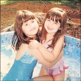  ?? COURTESY KRISTINA WELCH ?? Julia Sanchez, left, and Kristina Welch were born a little more than a year apart and were often mistaken as sisters. They were actually cousins.