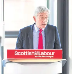  ?? Picture: Steven Brown. ?? Scottish Labour leader Richard Leonard addresses his Dundee audience yesterday.