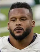  ?? Ap file ?? ‘INVESTIGAT­ION’: Rams lineman Aaron Donald has been accused of assault at a Pittsburgh club.