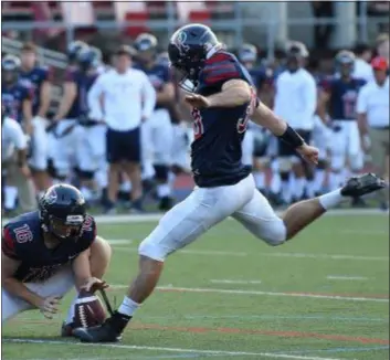  ?? SUBMITTED PHOTO — UNIVERSITY OF PENNSYLVAN­IA ?? Haverford School All-Delco kicker Jack Soslow has become a valuable weapon for the Penn football team.