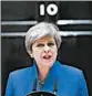  ?? ANDY RAIN/EPA ?? Prime Minister Theresa May speaks to the media.