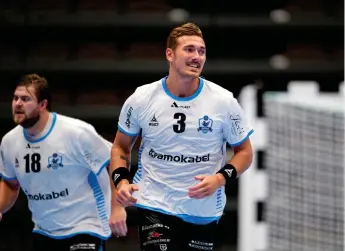  ??  ?? Mathias Mark Pedersen, storskytt i allsvenska topplaget Amo Handboll, är klar för AHK enligt källor till AT-sporten.
Bild: AVDO BILKANOVIC