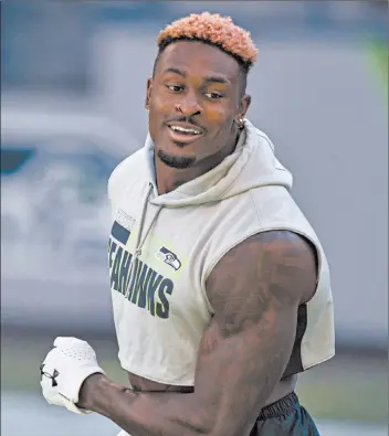  ?? STEPHEN BRASHEAR/AP ?? Receiver DK Metcalf, who has emerged as a go-to target this year with the Seahawks, has seven touchdown receptions.