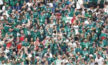  ?? | GETTY IMAGES ?? La investigac­ión realizada por la FIFA encontró actos discrimina­torios por parte de la afición mexicana.