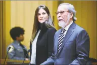  ??  ?? Michelle Troconis appears for a pre-trial hearing with attorney Andrew Bowman in state Superior Court in Stamford on Dec. 6.