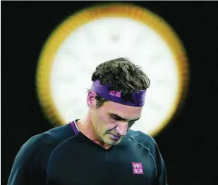  ?? EFE ?? Roger Federer no volverá a disputar un partido oficial en 2021