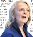  ??  ?? QUESTIONS Liz Truss