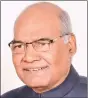  ??  ?? Ram Nath Kovind