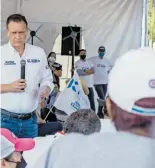  ?? /HUGO ARCINIEGA ?? Enfocado en ganar la elección del 6 de junio, dijo el candidato, Mauricio Kuri.