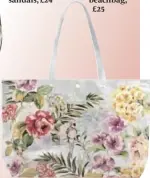  ??  ?? Cath Kidston tropical garden beachbag, £25