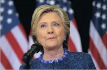  ?? Picture: Reuters ?? Democratic candidate Hillary Clinton has a slim lead over Donald Trump in the race for the US presidency, according to an opinion poll.