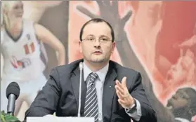  ?? FOTO: FIBA ?? Patrick Baumann, secretario general de la Federación Internacio­nal