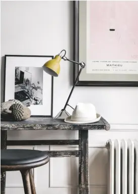  ??  ?? living room
It takes an expert eye to collate vintage furniture with offbeat accessorie­s. Get the look The table is from a flea market.
The wooden acorns are from Oliver Gustav Studio. The stool is from Space Copenhagen.