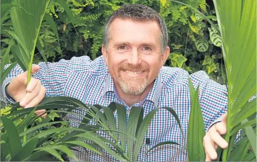  ??  ?? GREEN FINGERS: Jimmy Gilchrist has a love of plants and he laments the fact horticultu­re is still viewed as an unskilled job despite the significan­t amount of knowledge required.