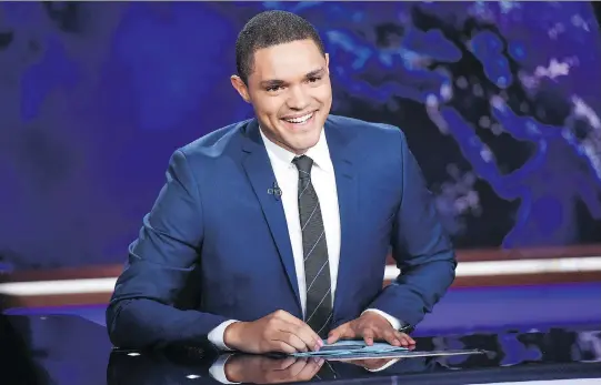  ?? EVAN AGOSTINI/INVISION ?? The Daily Show “has shifted from being a space of fake news to a space where we’re dealing with real news,” host Trevor Noah says. He has helmed the show for just under three years, but still performs standup, and will be at Just For Laughs on July 28.