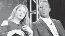  ?? RICHARD SHOTWELL, INVISION/AP ?? Miranda Otto and Corey Hawkins appear Wednesday at the 24: Legacy panel at the Winter TCA preview in Pasadena, Calif.