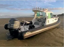  ??  ?? This boat found on Ninety Mile Beach, in the Far North, in 2016 was connected to one of the largest drug seizures in New Zealand.