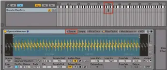  ??  ?? 10 Dropping an AMS file into Sampler assigns it to a single key, C3