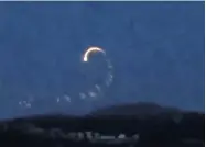  ??  ?? Unknown A video, allegedly showing a UFO above Kippen was posted online in September 2018. Youtube screen grab